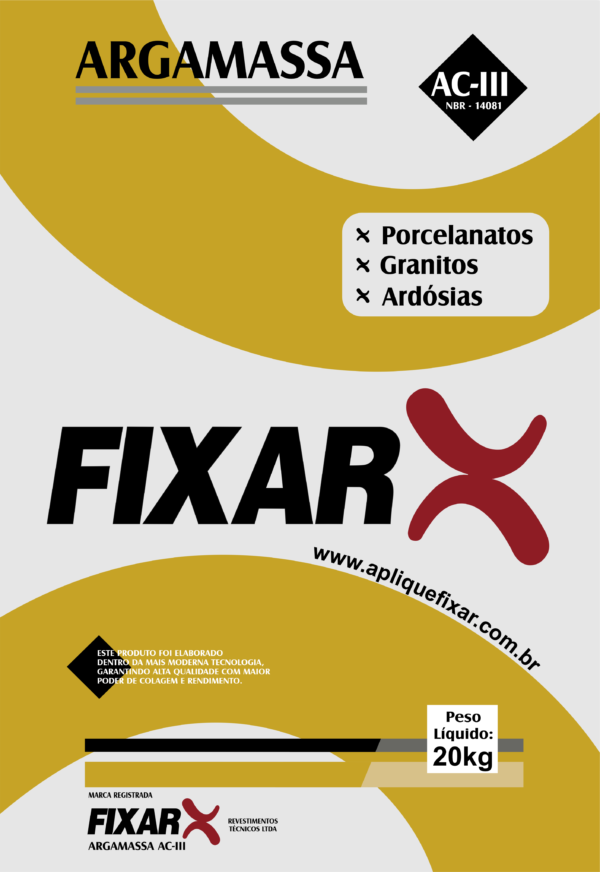 ARGAMASSA AC3 FIXAR